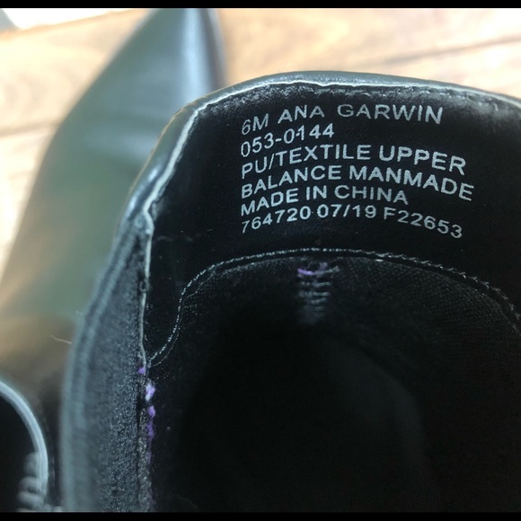 ANA GARWIN Black Mid Boots size 6 - Picture 6 of 9